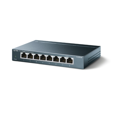 TP-Link network switch on a white background