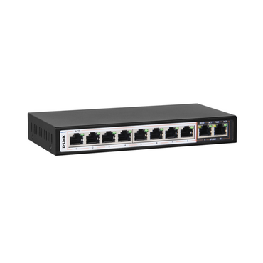 Network switch with multiple ports on a white background