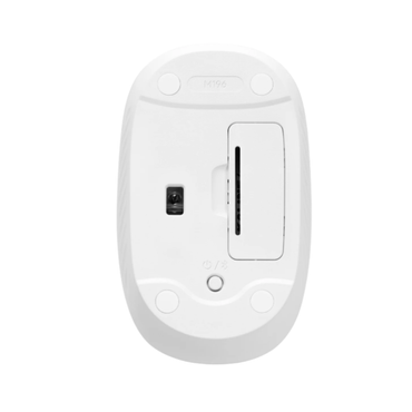 White electronic device with buttons on a white background