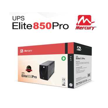 Box of Mercury UPS Elite850Pro on a white background