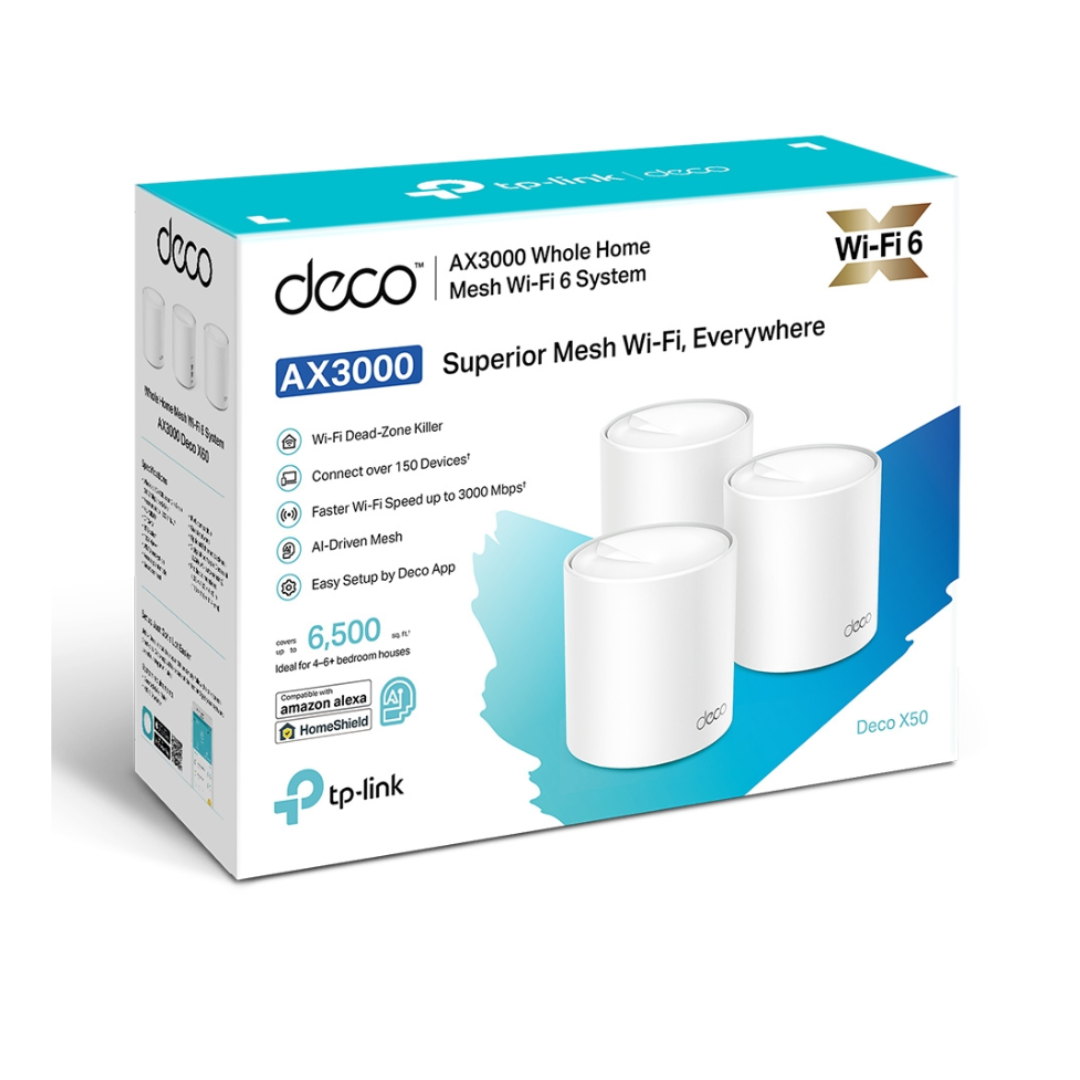 Tp-link AX3000 Whole Home Mesh Wi-Fi 6-Deco X50 (1-Pack)
