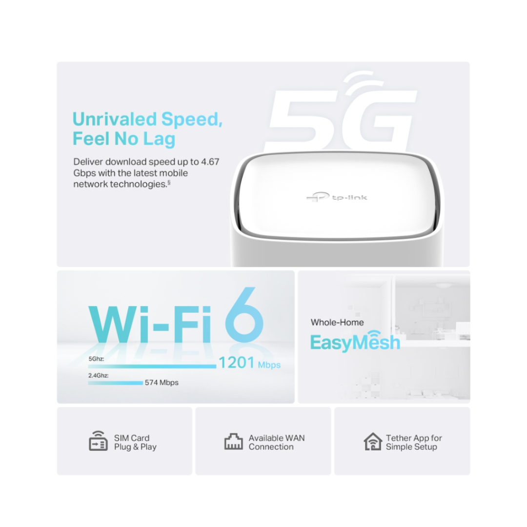 Tp-Link AX1800 Dual Band Gigabit 5G Router Archer NX200