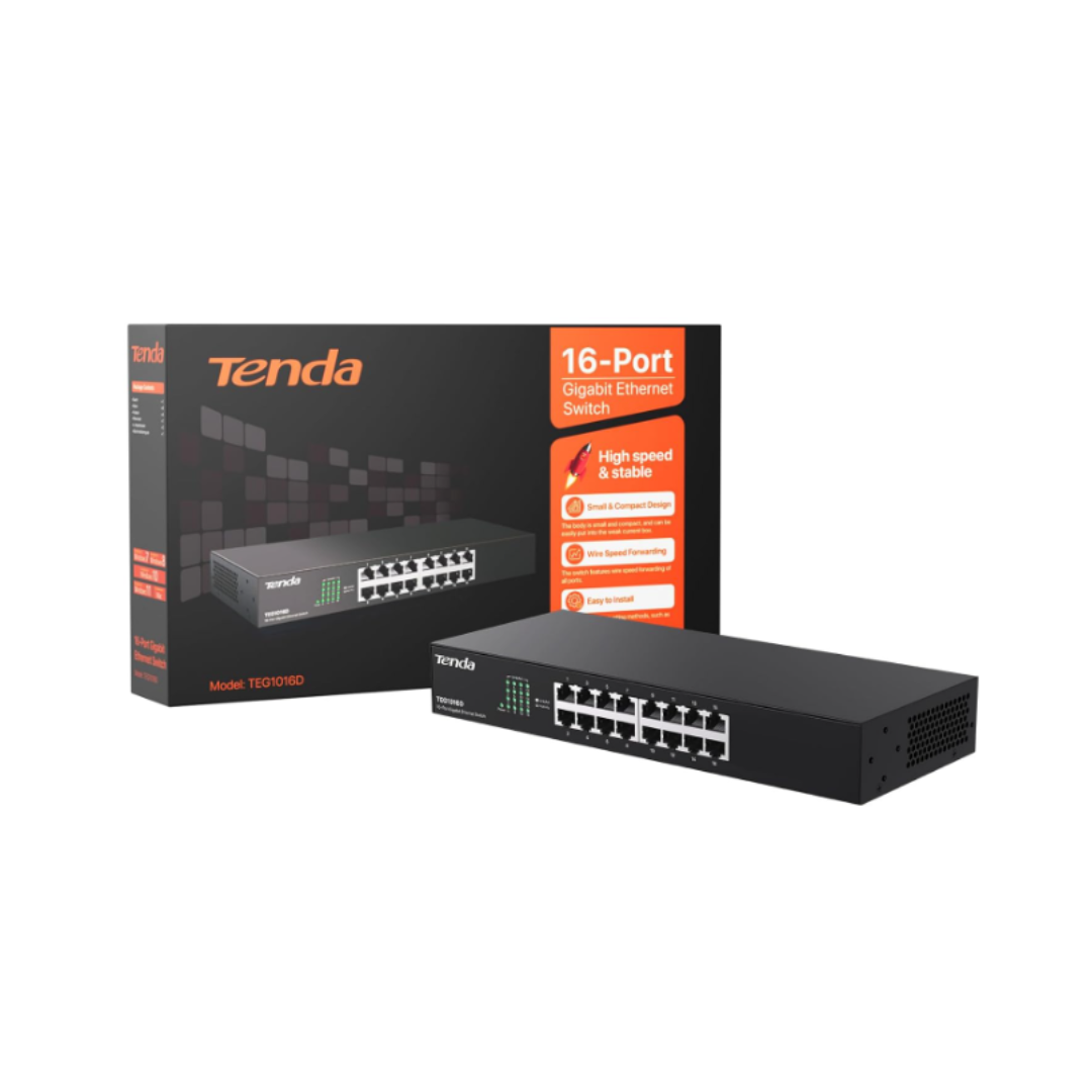Tenda 16 Port Gigabit Switch TEG1016D