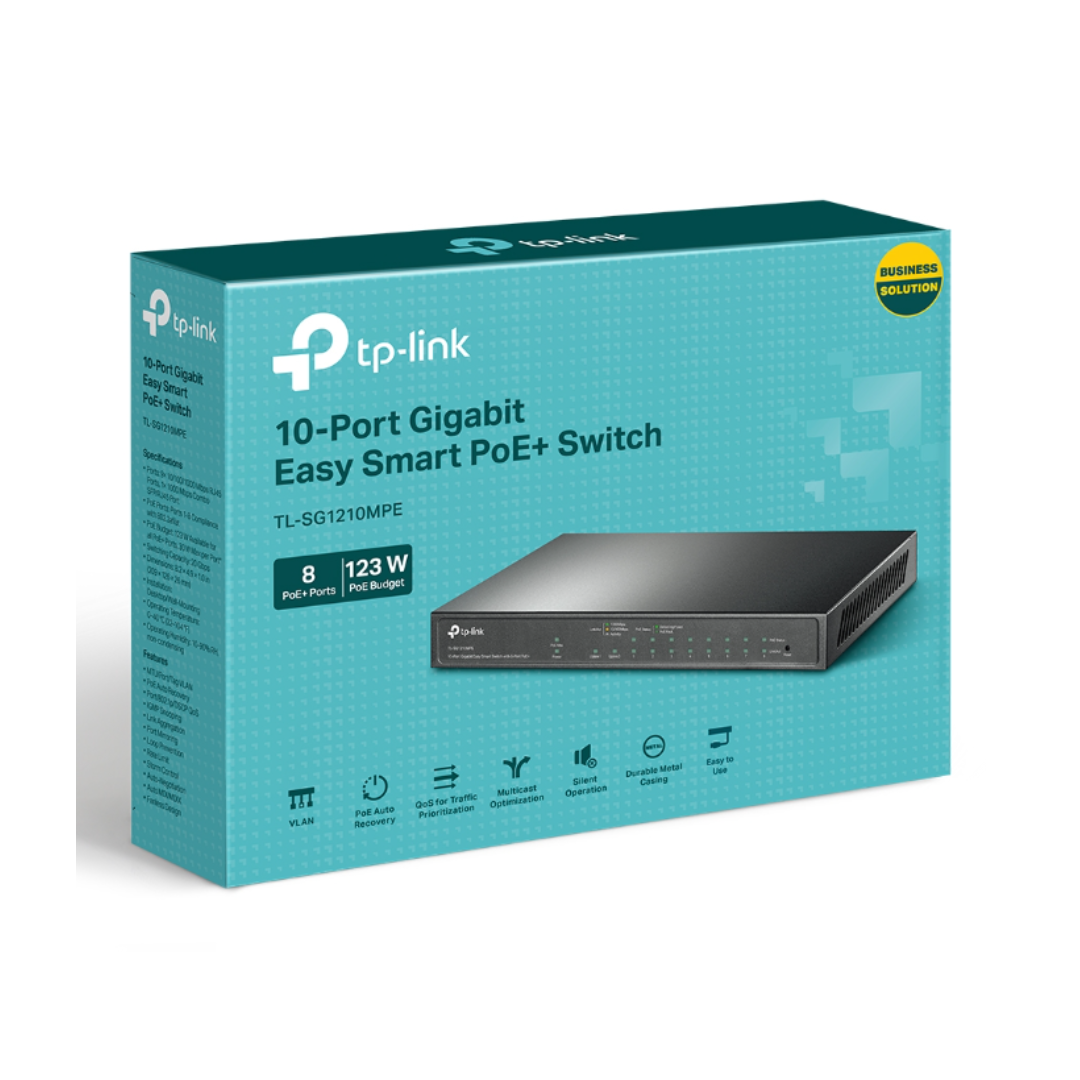 TP-Link switch packaging on a white background