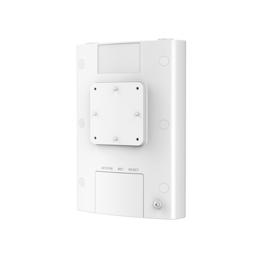 White electronic device with buttons and a display on a white background