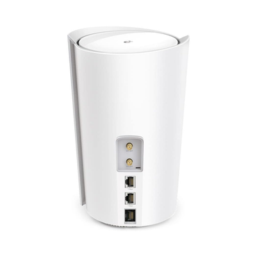 White router with multiple ports on a white background