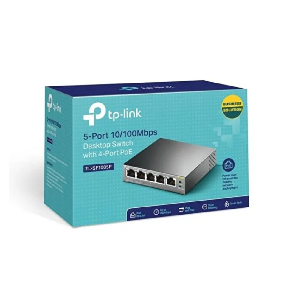TP-Link switch packaging on a white background