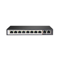 Network switch with multiple ports on a white background