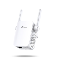 White TP-Link router with antennas on a white background