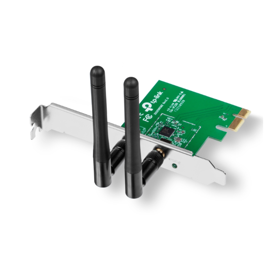 Network adapter with antennas on a white background