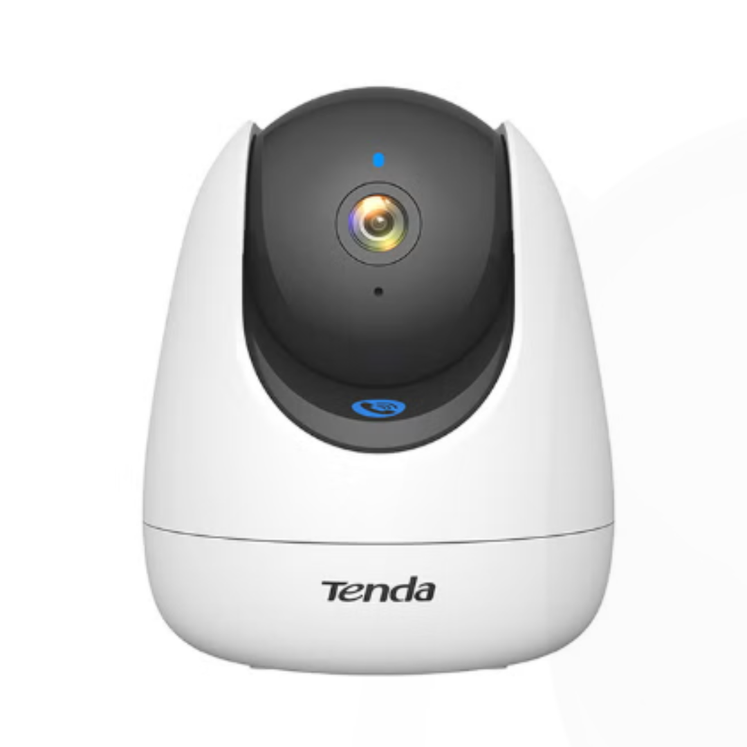 Tenda security camera on a white background
