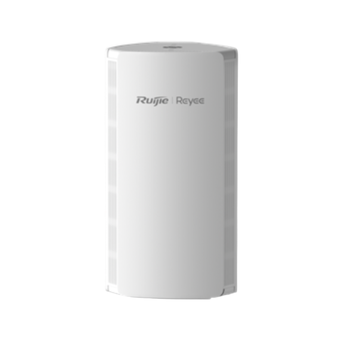 White electronic device with 'Ruijie' branding on a white background