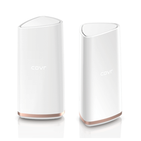 Two white cylindrical devices with rose gold accents on a white background, featuring the 'cavr' brand.