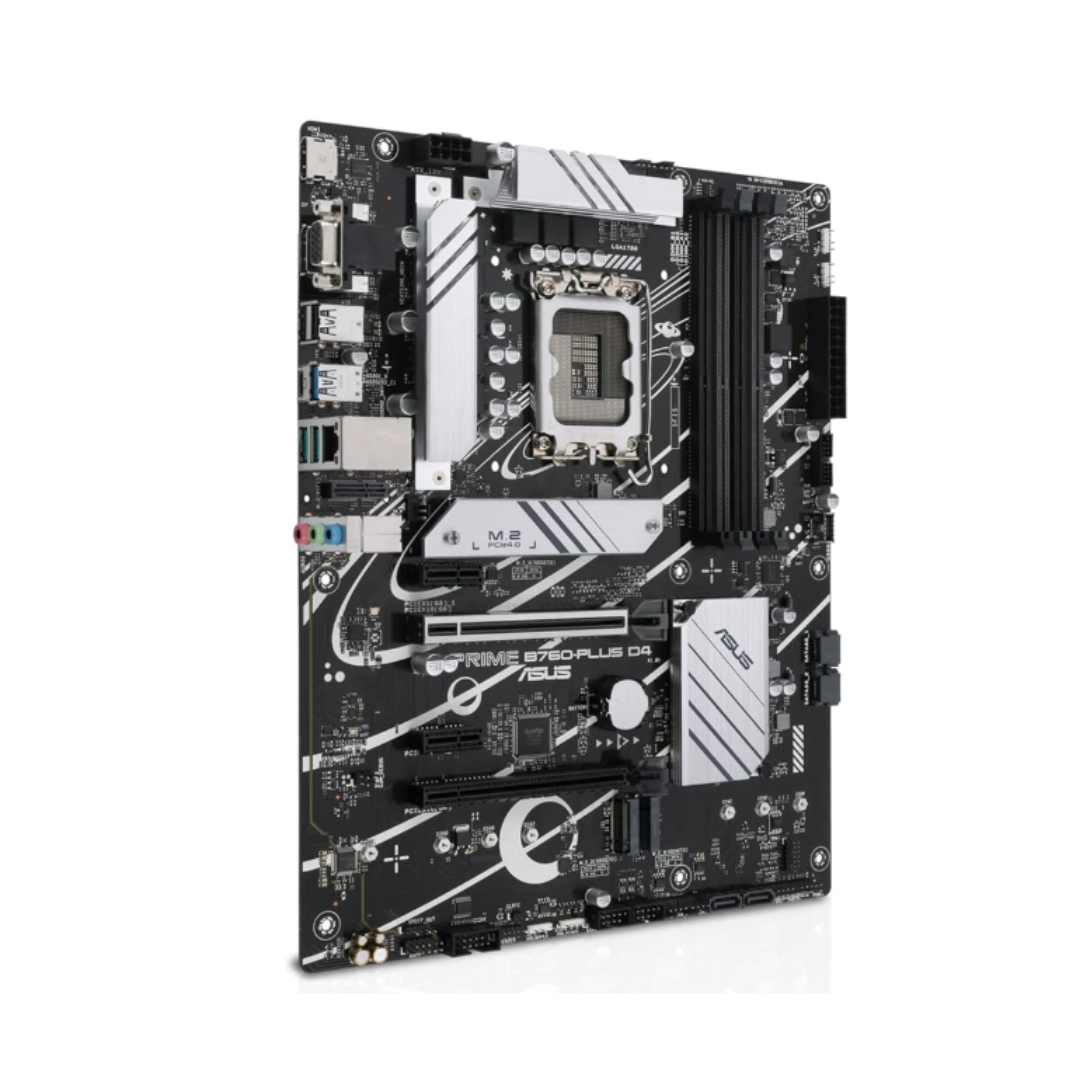 Computer motherboard with ASUS logo on a white background
