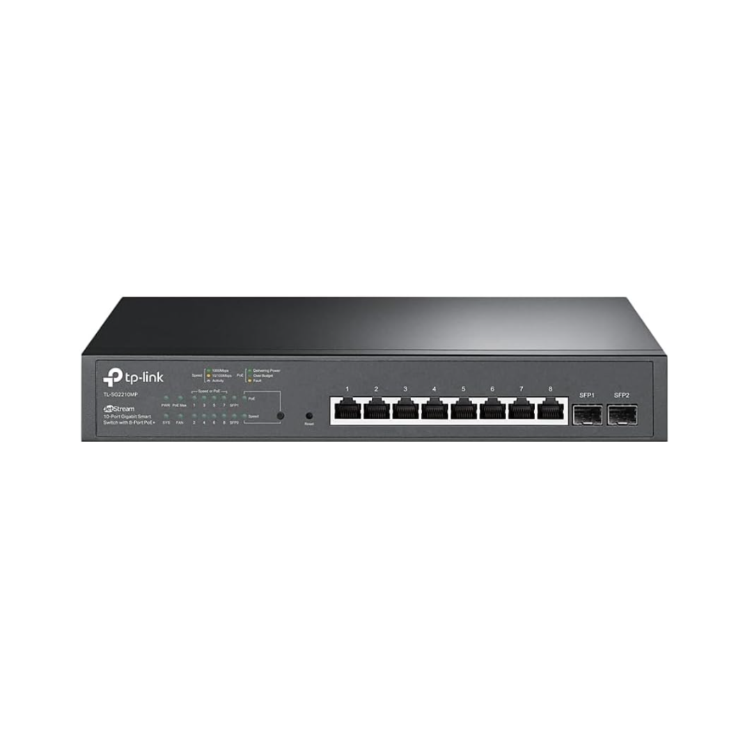 TP-Link network switch on a white background