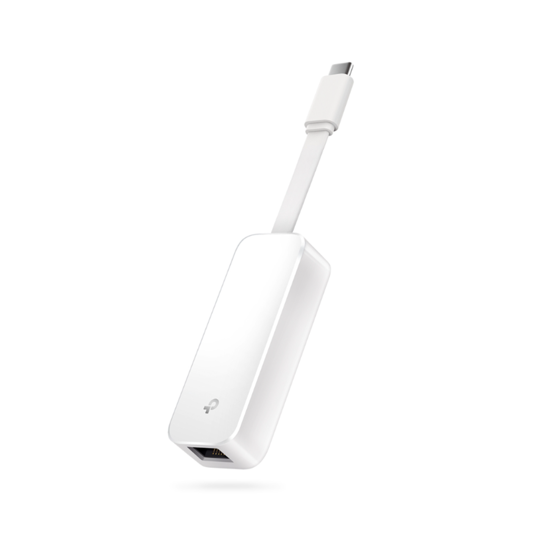 White USB adapter on a white background