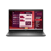 Laptop with a red-themed software interface on a white background