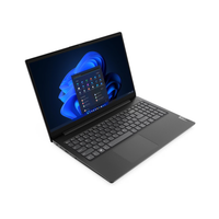 Black laptop on a white background