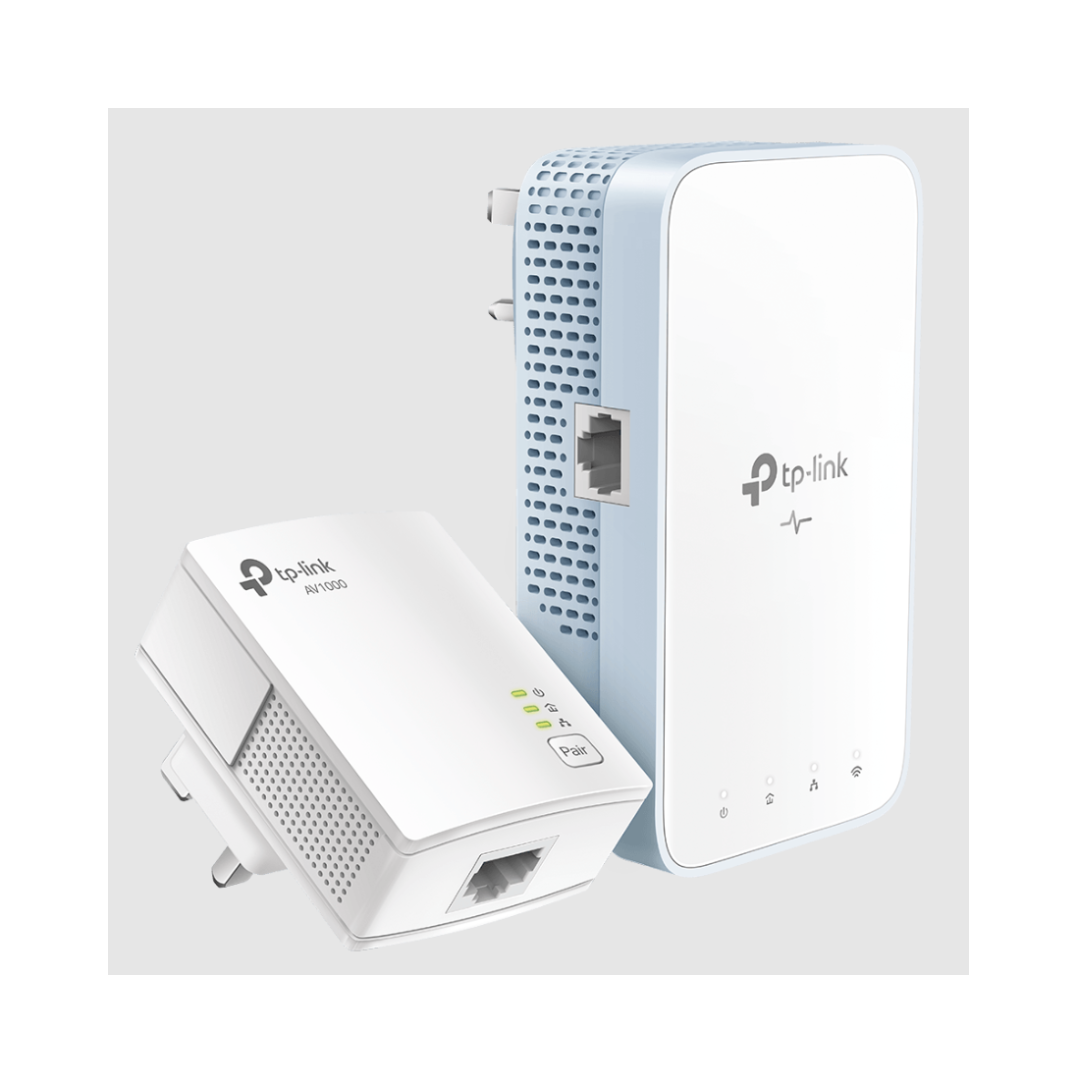 Two TP-Link network devices on a white background
