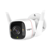 White TP-Link security camera on a white background