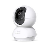 White TP-Link security camera on a white background