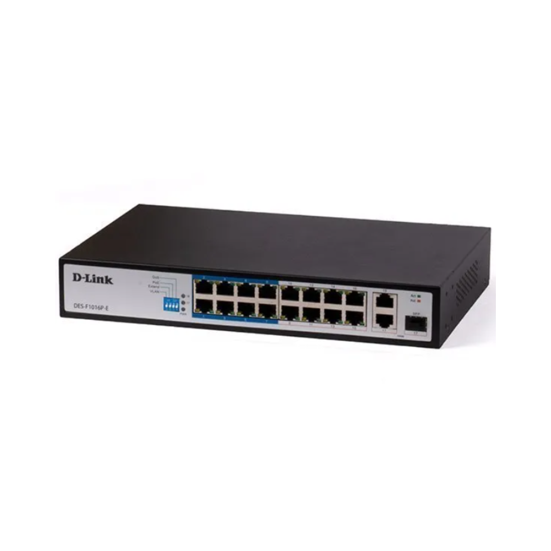 D-Link 16 Port POE Switch DES-F1016P