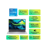 Laptop with specifications highlighted on a white background