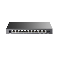 Network switch with multiple ports on a white background