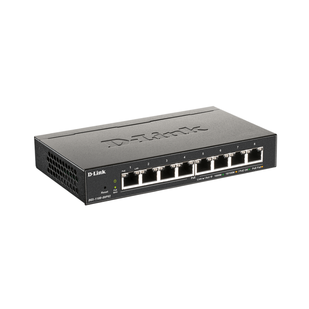 D-Link network switch on a white background