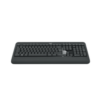Black keyboard on a white background