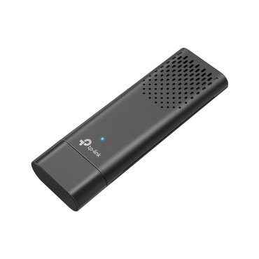 Black TP-Link USB adapter on a white background