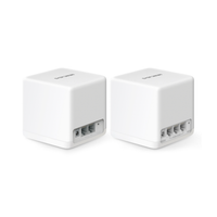 Two white power adapters on a white background