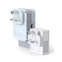 White and gray electronic device on a white background