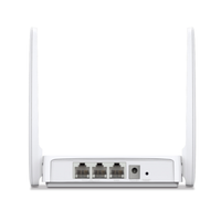 White router with antennas on a white background