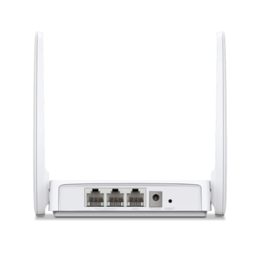White router with antennas on a white background