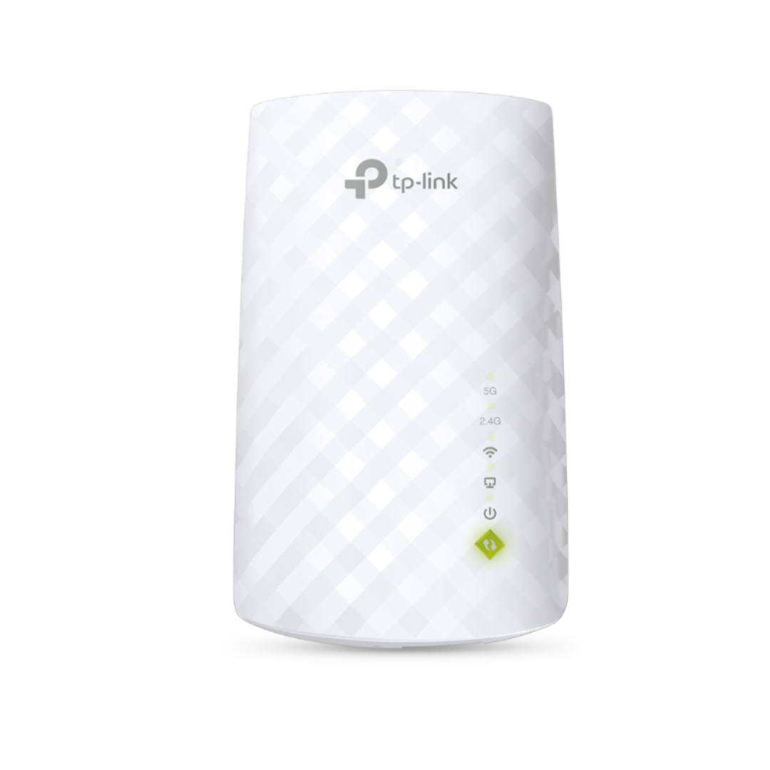 TP-Link Wi-Fi range extender on a white background