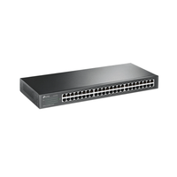 Network switch with multiple ports on a white background