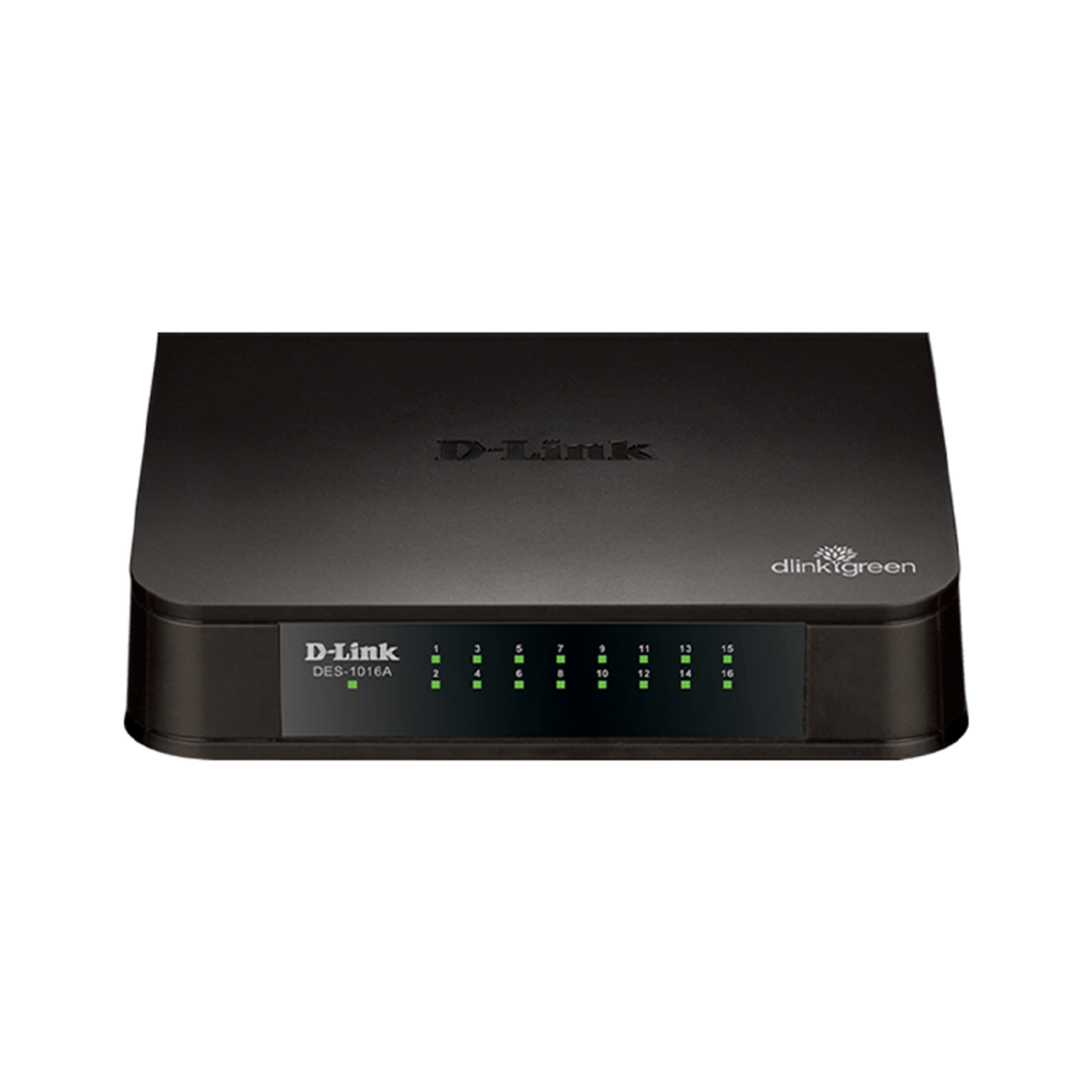 D-Link 16 Port Switch Small Pack DES1016A