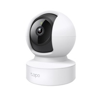 White TP-Link security camera on a white background