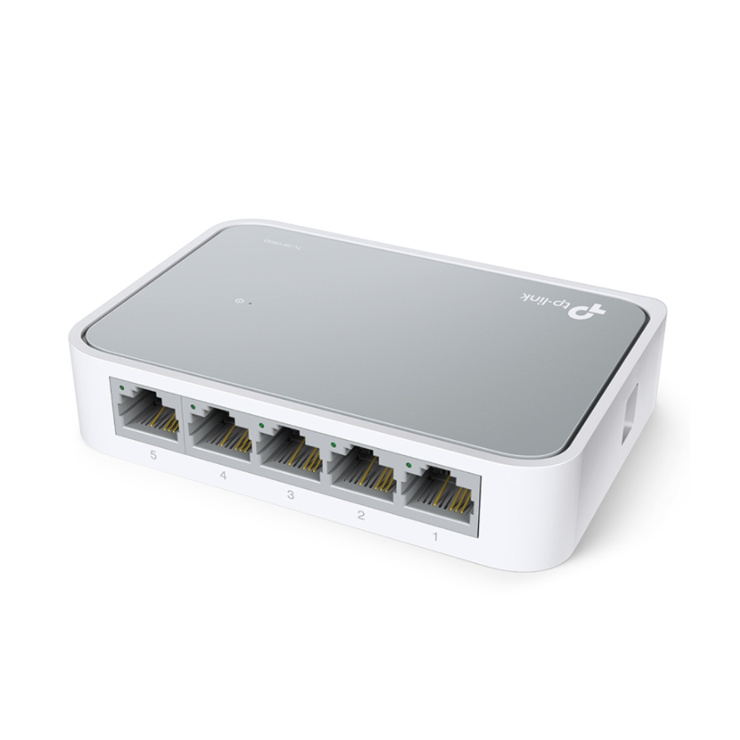TP-Link network switch on a white background