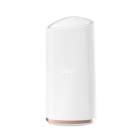 White triangular device with 'COVR' branding on a white background