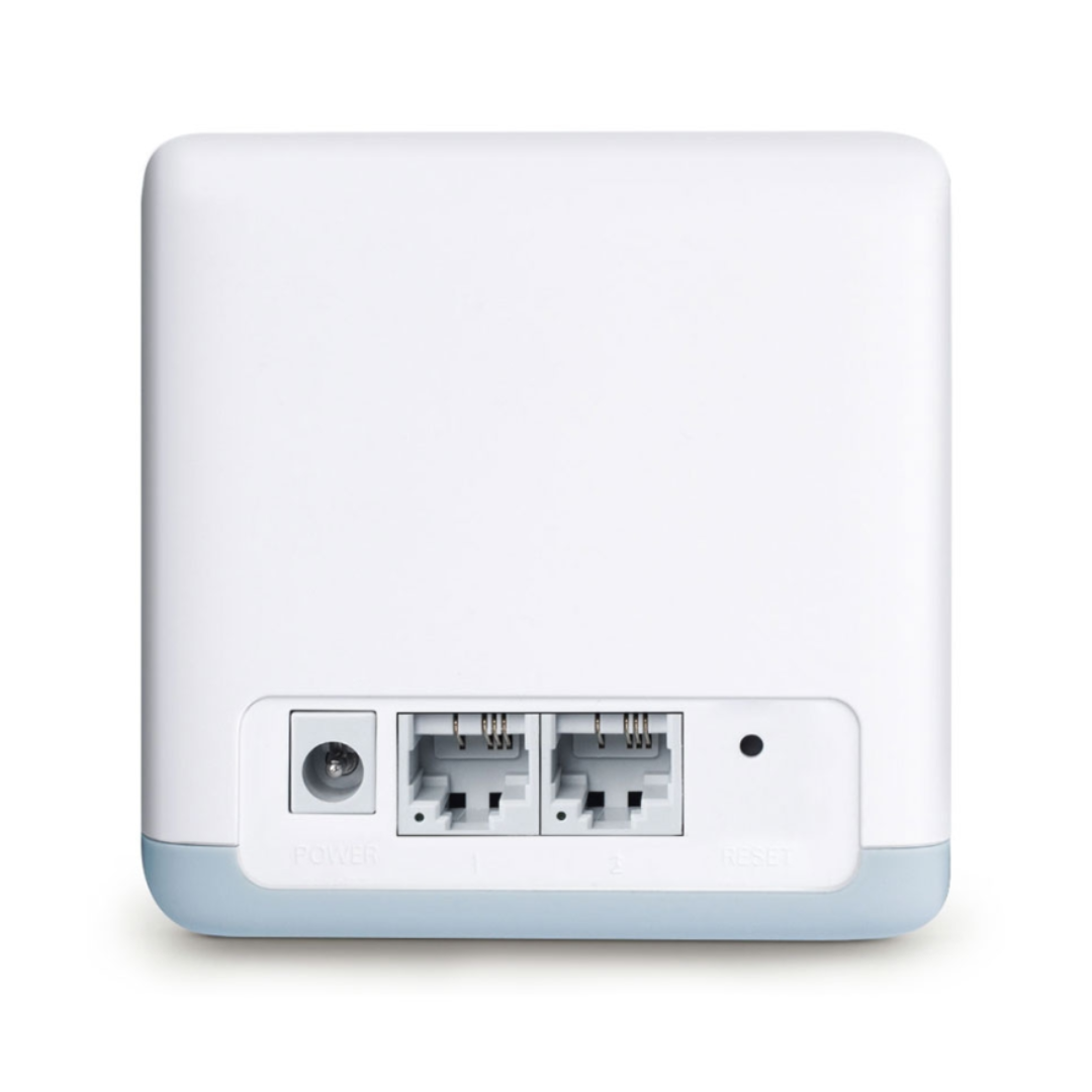 White electronic device with ports on a white background