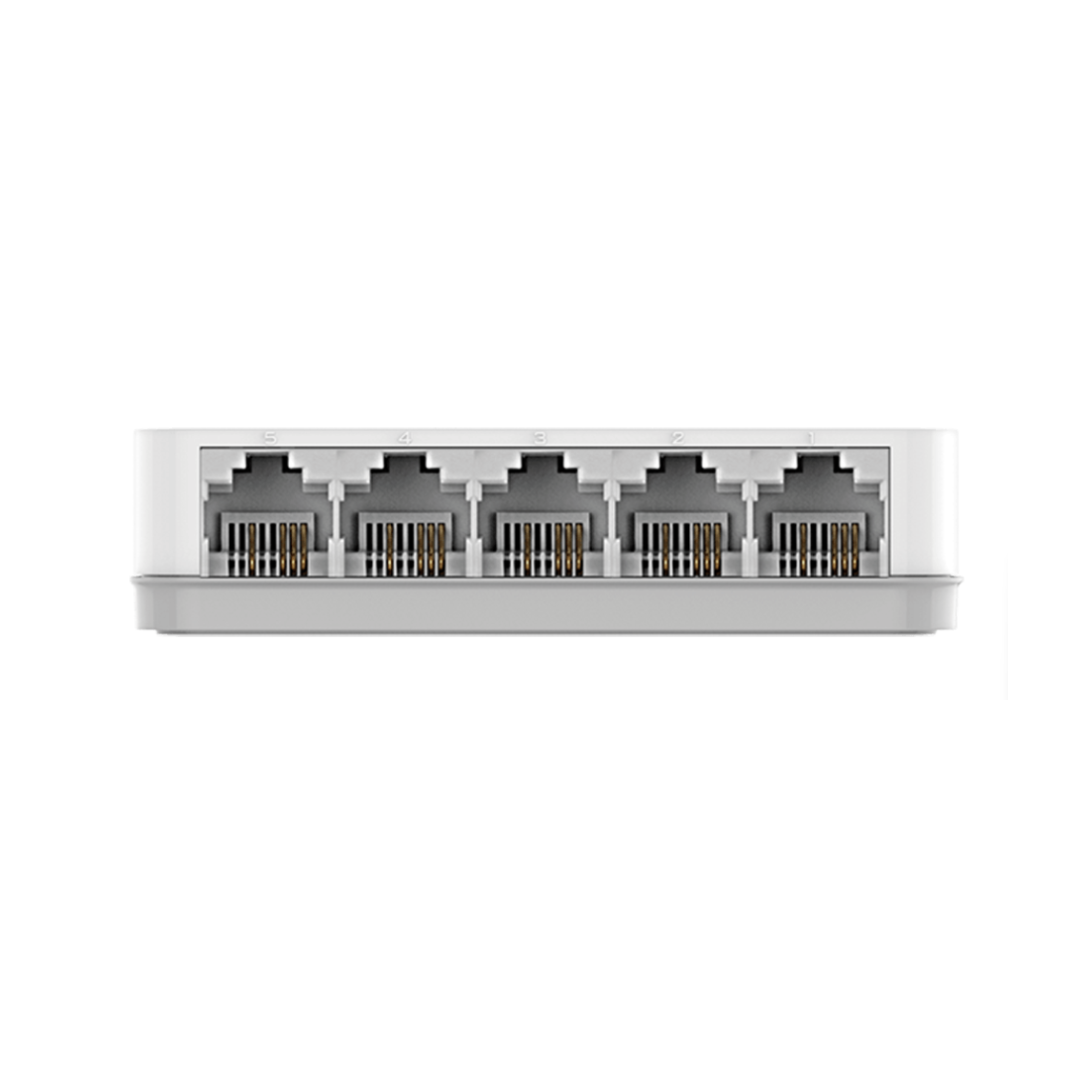 Network switch with multiple Ethernet ports on a white background
