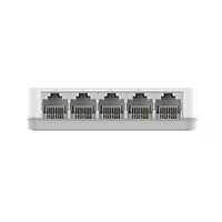 Network switch with multiple Ethernet ports on a white background