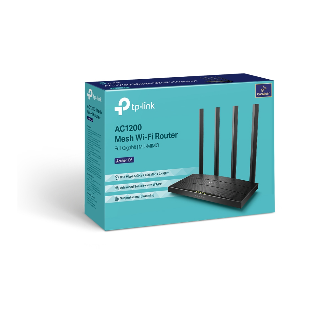 Tp-Link AC1200 Dual Band Gigabit Router Archer C6