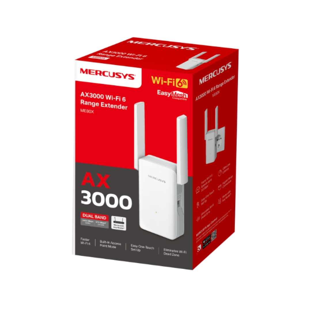 Mercusys Wireless AX3000 Range Extender ME80X