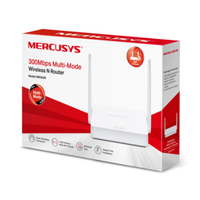 Mergusys 300Mbps Multi-Mode Wireless N Router packaging on a white background