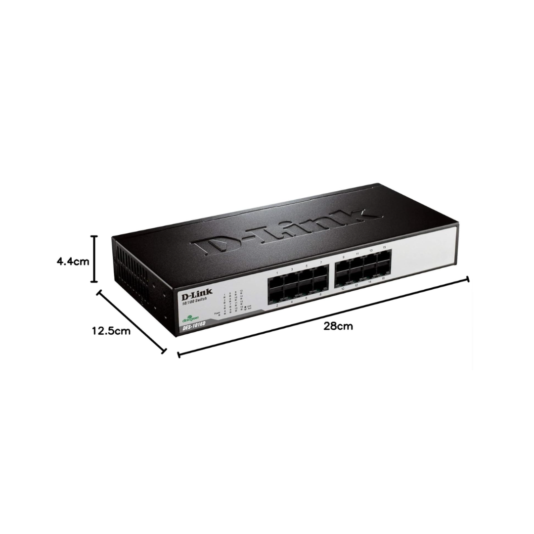 D-Link 16 Port Switch DES1016D