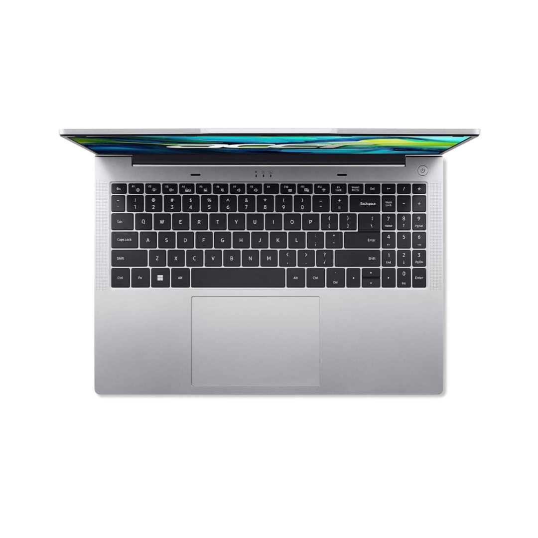 Laptop on a white background