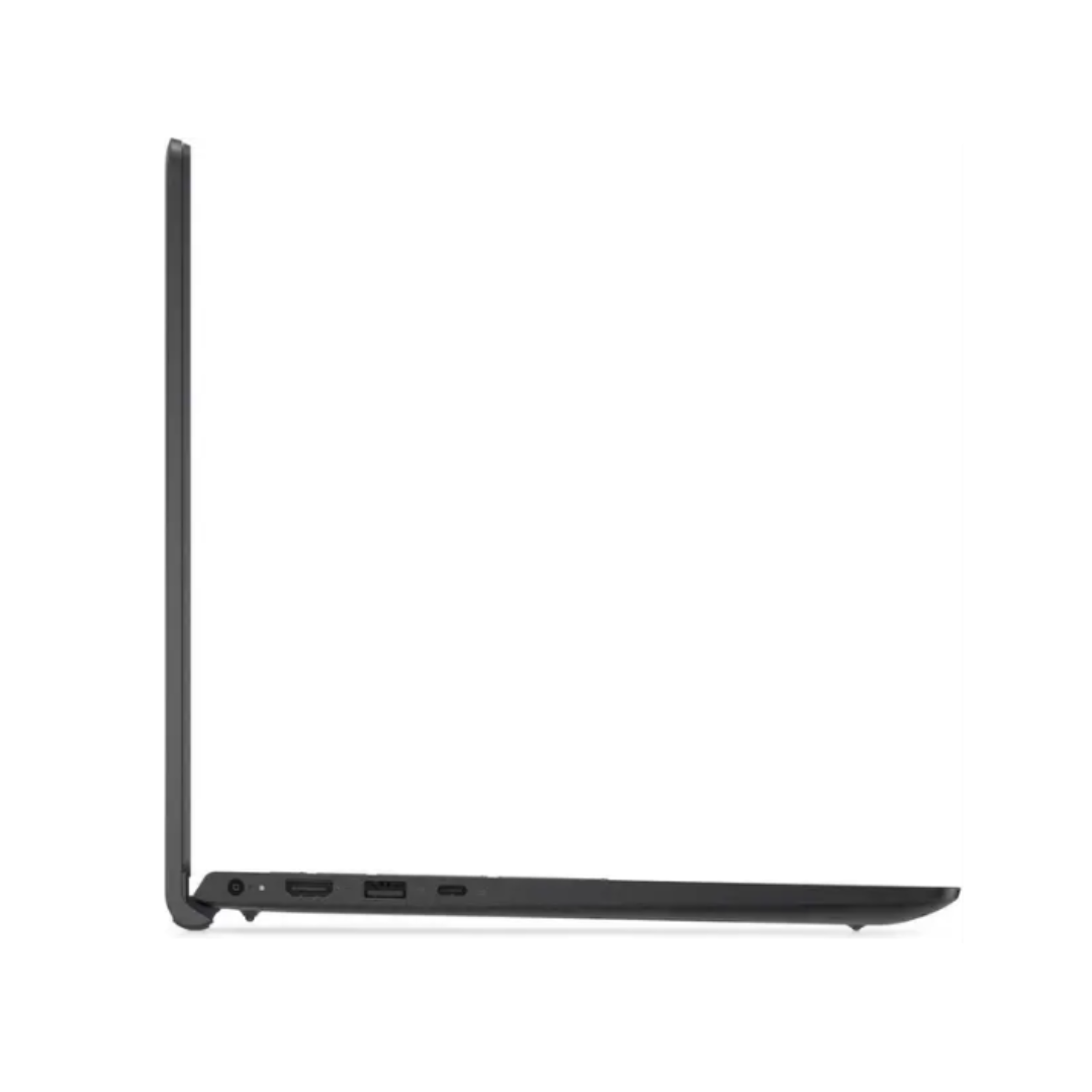 Black laptop on a white background